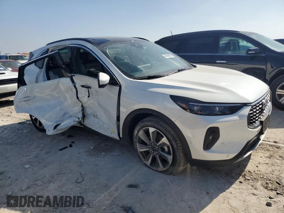 2024 Ford Escape Platinum with VIN 1FMCU9JAXRUA33229, listed as a Copart auction lot 44464685 with 5,431 mi miles and Salvage Title. Bid and sale history available at DreamBid. Image 4.
