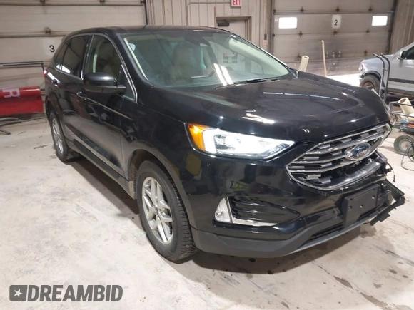 2021 Ford Edge SEL with VIN 2FMPK4J94MBA40692, listed as a IAAI auction lot 41869756 with 44,197 mi miles. Bid and sale history available at carsss.com. Image 1.