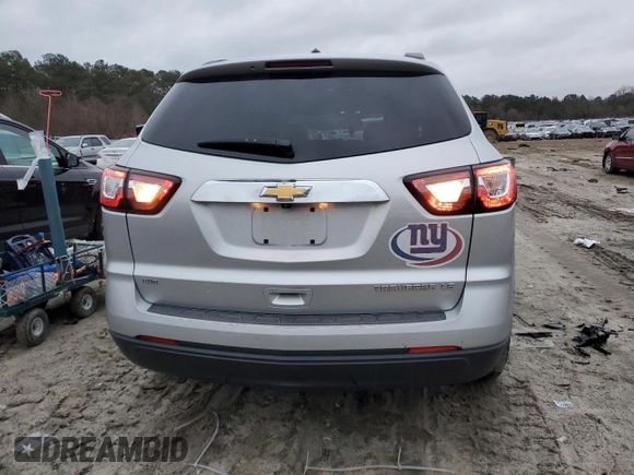 2014 Chevrolet Traverse LS z VIN 1GNKVFED2EJ141427, wystawiony jako Copart lot #83452714 z przebiegiem 132 687 mil mil oraz Szkoda całkowita • Salvage title. Historia ofert i sprzedaży dostępna na DreamBid. Obrazek 6.