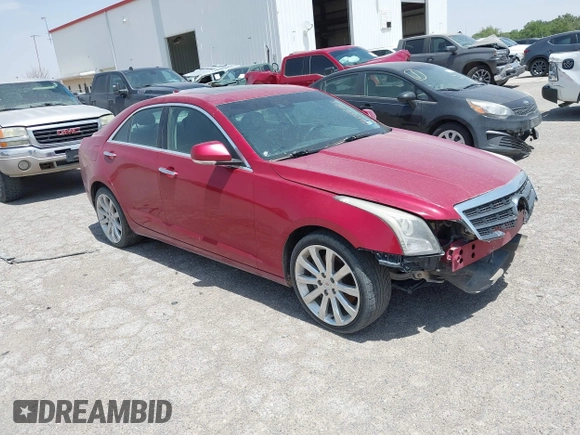 2013 Cadillac ATS Luxury z VIN 1G6AB5SA1D0112168, wystawiony jako IAAI lot #42056123 z przebiegiem 160 566 mil mil oraz . Historia ofert i sprzedaży dostępna na DreamBid. Obrazek 1.