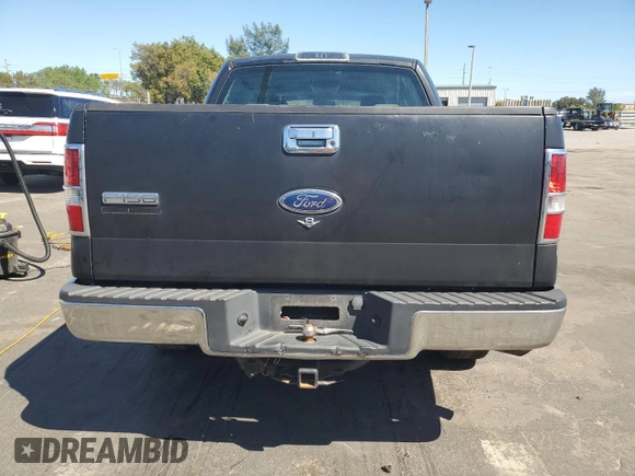 2005 Ford F-150 XLT with VIN 1FTRW12WX5KD67643, listed as a Copart auction lot 48332695 with 254,546 mi miles and Salvage Title. Bid and sale history available at carsss.com. Image 6.