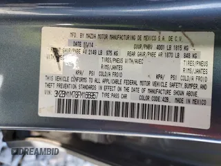2015 Mazda 3 i Grand Touring with VIN 3MZBM1M78FM166957, listed as a Copart auction lot 53965995 with 117,782 mi miles and Salvage Title. Bid and sale history available at DreamBid. Image 12.