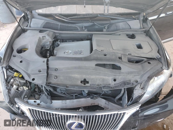 2010 Lexus RX 450h with VIN JTJZB1BA8A2001588, listed as a Copart auction lot 50193885 with 140,248 mi miles and Salvage Title. Bid and sale history available at DreamBid. Image 14.