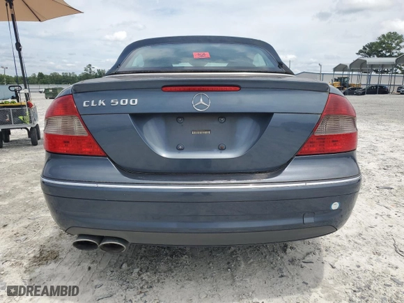 2006 Mercedes-Benz CLK-Class 5.0L with VIN WDBTK75G96T056692, listed as a Copart auction lot 63561924 with 0 mi miles and Clean Title. Bid and sale history available at carsss.com. Image 6.