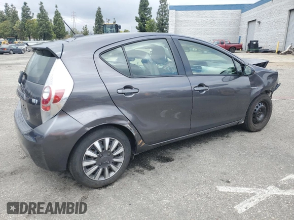 2012 Toyota Prius One z VIN JTDKDTB32C1014566, wystawiony jako Copart lot #55627125 z przebiegiem 173 143 mil mil oraz Szkoda całkowita • Salvage title. Historia ofert i sprzedaży dostępna na DreamBid. Obrazek 3.
