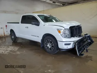 2020 Nissan Titan with VIN 1N6AA1CF2LN508840, listed as a Copart auction lot 75797304 with 99,834 mi miles and Salvage title. Bid and sale history available at DreamBid. Image 4.