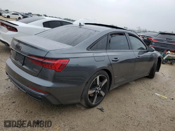 2021 Audi A6 Prestige with VIN WAUM2BF22MN058777, listed as a Copart auction lot 51091314 with 0 mi miles and Salvage Title. Bid and sale history available at carsss.com. Image 3.
