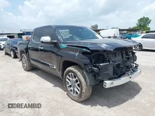 2023 Toyota Tundra 1794 Edition with VIN 5TFMA5DB8PX107743, listed as a IAAI auction lot 42515710 with 8,269 mi miles and . Bid and sale history available at DreamBid. Image 1.