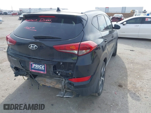 2018 Hyundai Tucson Sport with VIN KM8J33AL7JU772152, listed as a IAAI auction lot 41285203 with 87,188 mi miles. Bid and sale history available at carsss.com. Image 4.
