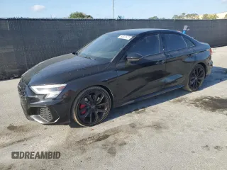 2023 Audi S3 Premium Plus z VIN WAUH3DGY4PA015616, wystawiony jako Copart lot #54847675 z przebiegiem 38 894 mil mil oraz Szkoda całkowita • Salvage title. Historia ofert i sprzedaży dostępna na DreamBid. Obrazek 1.