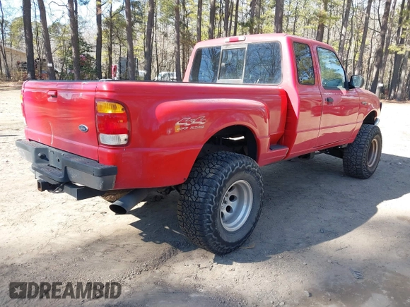 1998 Ford Ranger XL with VIN 1FTZR15U1WTA32493, listed as a IAAI auction lot 41412065 with 201,749 mi miles. Bid and sale history available at carsss.com. Image 4.