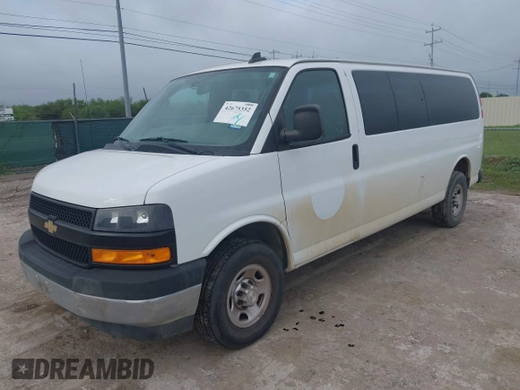 2020 Chevrolet Express Passenger LS with VIN 1GAZGNFG7L1241548, listed as a IAAI auction lot 42675352 with 9,651 mi miles and . Bid and sale history available at DreamBid. Image 17.
