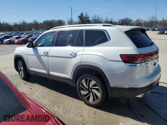 2024 Volkswagen Atlas SEL z VIN 1V2BR2CAXRC503592, wystawiony jako Copart lot #47212905 z przebiegiem 25 148 mil mil oraz Szkoda całkowita • Salvage title. Historia ofert i sprzedaży dostępna na DreamBid. Obrazek 2.