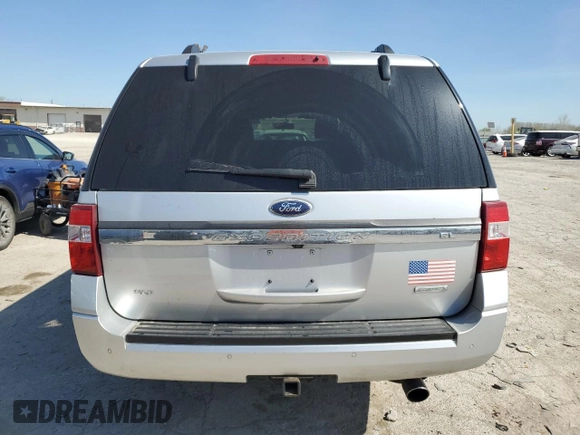2016 Ford Expedition Max XLT with VIN 1FMJK1JT7GEF28916, listed as a Copart auction lot 54512765 with 124,957 mi miles and Salvage title. Bid and sale history available at DreamBid. Image 6.