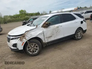 2022 Chevrolet Equinox LT z VIN 3GNAXUEV8NL229264, wystawiony jako Copart lot #56694725 z przebiegiem 28 033 mil mil oraz Szkoda całkowita • Salvage title. Historia ofert i sprzedaży dostępna na DreamBid. Obrazek 1.