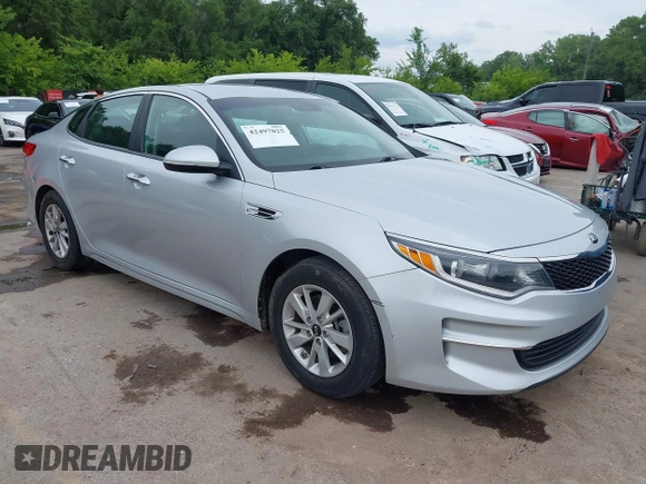 2017 Kia Optima LX with VIN KNAGT4L37H5157247, listed as a IAAI auction lot 42497025 with 154,721 mi miles and . Bid and sale history available at DreamBid. Image 1.