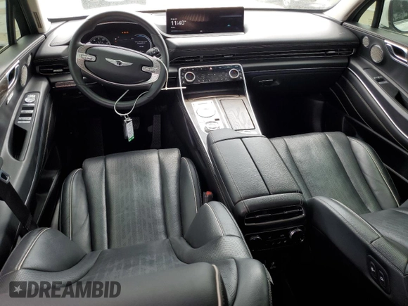 2021 Genesis GV80 with VIN KMUHB4SB6MU061433, listed as a Copart auction lot 54241015 with 32,133 mi miles and Salvage title. Bid and sale history available at DreamBid. Image 8.