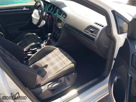 2017 Volkswagen Golf GTI S with VIN 3VW447AU2HM020448, listed as a IAAI auction lot 41830077 with 52,528 mi miles. Bid and sale history available at carsss.com. Image 5.