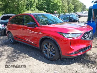 2022 Acura MDX w/A-Spec Package with VIN 5J8YE1H0XNL016373, listed as a IAAI auction lot 42523126 with 54,376 mi miles and . Bid and sale history available at DreamBid. Image 1.