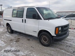 2000 Chevrolet City Express Cargo z VIN 1GCGG25R0Y1265715, wystawiony jako IAAI lot #41249455 z przebiegiem 195 819 mil mil oraz . Historia ofert i sprzedaży dostępna na DreamBid. Obrazek 1.