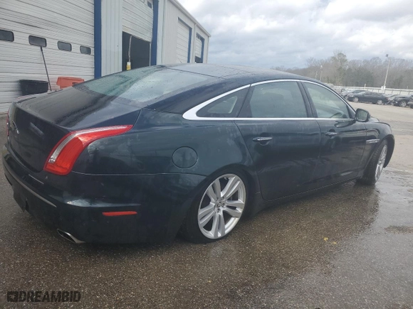 2011 Jaguar XJ with VIN SAJWA2GB2BLV01811, listed as a Copart auction lot 78380094 with 129,243 mi miles and Salvage Title. Bid and sale history available at carsss.com. Image 3.