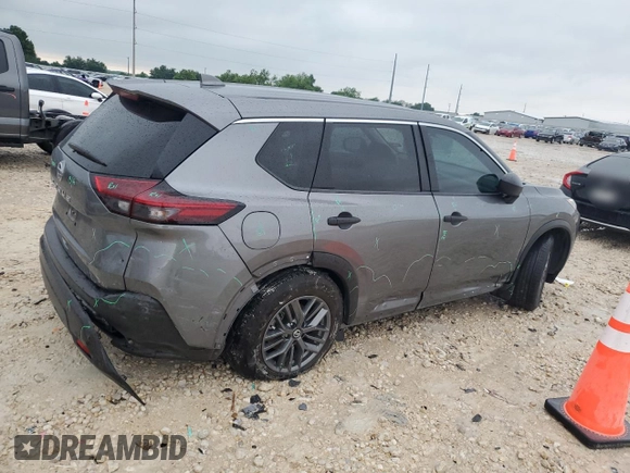 2021 Nissan Rogue S with VIN 5N1AT3AA7MC848414, listed as a Copart auction lot 55517355 with 54,338 mi miles and Salvage title. Bid and sale history available at DreamBid. Image 3.