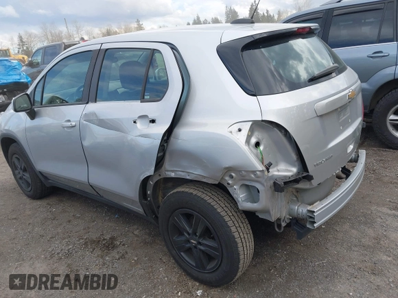 2020 Chevrolet Trax LS with VIN 3GNCJNSB5LL202191, listed as a IAAI auction lot 41885136 with 43,734 mi miles. Bid and sale history available at carsss.com. Image 6.