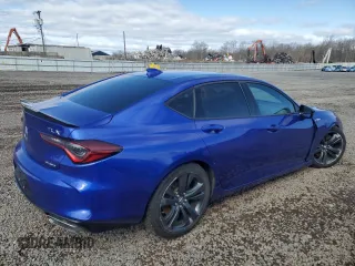 2021 Acura TLX w/A-Spec Package with VIN 19UUB6F56MA005965, listed as a Copart auction lot 51121865 with 42,428 mi miles and Salvage Title. Bid and sale history available at carsss.com. Image 3.