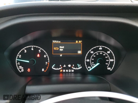 2023 Ford Transit with VIN 1FBVU4X8XPKB63870, listed as a Copart auction lot 82731504 with 7,576 mi miles and Salvage Title. Bid and sale history available at DreamBid. Image 9.