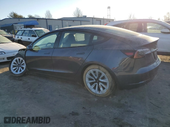 2023 Tesla Model 3 Long Range with VIN 5YJ3E1EB3PF703943, listed as a Copart auction lot 46411505 with Not Provided miles and Salvage Title. Bid and sale history available at DreamBid. Image 2.