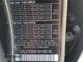 2010 Land Rover LR2 HSE z VIN SALFR2BN7AH185745, wystawiony jako Copart lot #47870395 z przebiegiem 175 661 mil mil oraz Szkoda całkowita • Salvage title. Historia ofert i sprzedaży dostępna na DreamBid. Obrazek 13.
