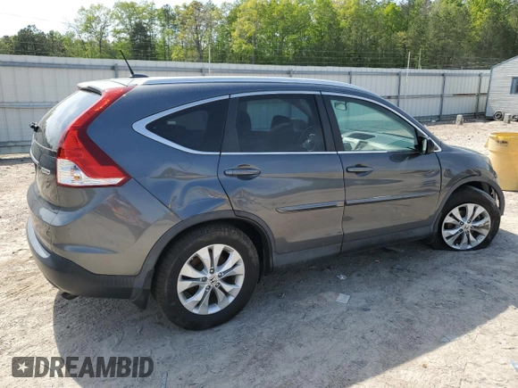 2013 Honda CR-V EX-L with VIN 2HKRM4H77DH631843, listed as a Copart auction lot 54602955 with 128,925 mi miles and Clean Title. Bid and sale history available at carsss.com. Image 3.