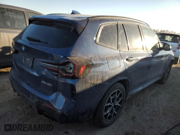 2023 BMW X3 M40i with VIN 5UX83DP08P9N63373, listed as a Copart auction lot 88806845 with 24,155 mi miles and Salvage Title. Bid and sale history available at DreamBid. Image 3.