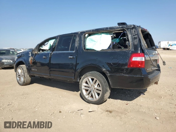 2015 Ford Expedition Max Platinum with VIN 1FMJK1MT3FEF35310, listed as a Copart auction lot 75449744 with 199,747 mi miles and Salvage title. Bid and sale history available at DreamBid. Image 2.