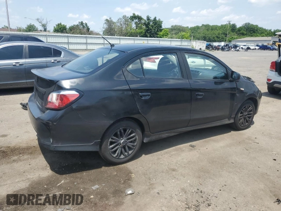 2021 Mitsubishi Mirage ES with VIN ML32FUFJ4MHF04482, listed as a Copart auction lot 61240745 with 96,017 mi miles and Salvage title. Bid and sale history available at DreamBid. Image 3.