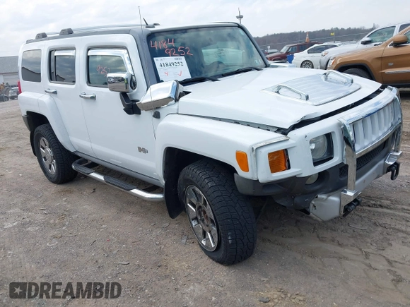 2008 Hummer H3 SUV with VIN 5GTEN13E588152981, listed as a IAAI auction lot 41849252 with 173,428 mi miles and . Bid and sale history available at DreamBid. Image 1.