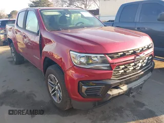 2021 Chevrolet Colorado 2WD LT with VIN 1GCGSCEN8M1153319, listed as a IAAI auction lot 41614698 with 68,623 mi miles. Bid and sale history available at carsss.com. Image 1.