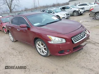 2013 Nissan Maxima SV with VIN 1N4AA5AP6DC830132, listed as a IAAI auction lot 41578595 with 123,719 mi miles and . Bid and sale history available at DreamBid. Image 1.