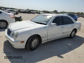 2000 Mercedes-Benz E-Class with VIN WDBJF65J5YB054237, listed as a Copart auction lot 76315974 with 95,092 mi miles and Salvage Title. Bid and sale history available at carsss.com. Image 1.