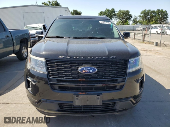 2018 Ford Explorer Sport with VIN 1FM5K8GT3JGB57766, listed as a Copart auction lot 55420595 with 117,350 mi miles and Salvage title. Bid and sale history available at DreamBid. Image 5.