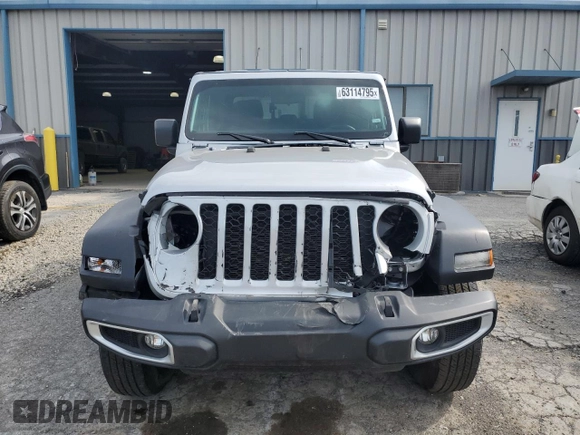 2023 Jeep Gladiator Sport S с VIN 1C6HJTAG8PL534103, выставлен на аукционе Copart как лот 63114795 с пробегом 42 054 миль миль и Списание • Salvage title. История ставок и продаж доступна на DreamBid. Изображение 5.