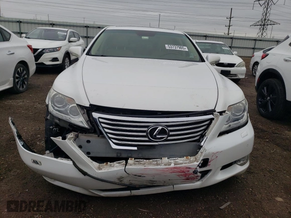 2010 Lexus LS 460 with VIN JTHCL5EF7A5008324, listed as a Copart auction lot 53737905 with 127,097 mi miles and Salvage title. Bid and sale history available at DreamBid. Image 5.