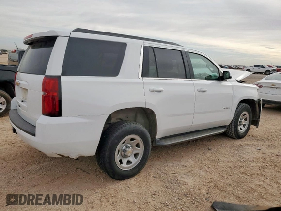 2018 Chevrolet Tahoe LS z VIN 1GNSKAKC4JR149743, wystawiony jako Copart lot #50081815 z przebiegiem 52 005 mil mil oraz Szkoda całkowita • Salvage title. Historia ofert i sprzedaży dostępna na DreamBid. Obrazek 3.