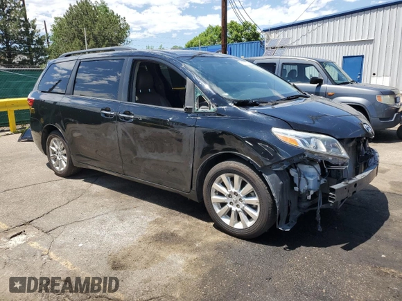 2015 Toyota Sienna Limited with VIN 5TDDK3DC7FS104752, listed as a Copart auction lot 61606055 with 119,771 mi miles and Salvage title. Bid and sale history available at DreamBid. Image 4.