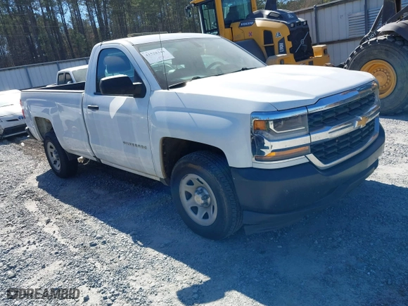 2018 Chevrolet Silverado 1500 Work Truck with VIN 1GCNCNEC2JZ121199, listed as a IAAI auction lot 41528344 with 82,214 mi miles. Bid and sale history available at carsss.com. Image 1.