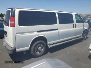 2019 Chevrolet Express Passenger LT with VIN 1GAZGPFG4K1252856, listed as a Copart auction lot 57459135 with 159,676 mi miles and Salvage title. Bid and sale history available at DreamBid. Image 3.
