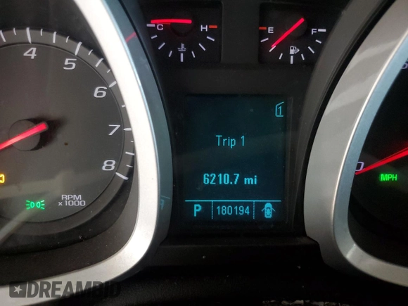 2010 Chevrolet Equinox LT w/1LT with VIN 2CNALDEW1A6256684, listed as a Copart auction lot 55680375 with 180,194 mi miles and Clean Title. Bid and sale history available at carsss.com. Image 9.