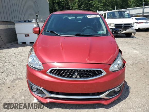 2018 Mitsubishi Mirage SE with VIN ML32A4HJ4JH005329, listed as a Copart auction lot 46583765 with 82,883 mi miles and Salvage title. Bid and sale history available at DreamBid. Image 5.