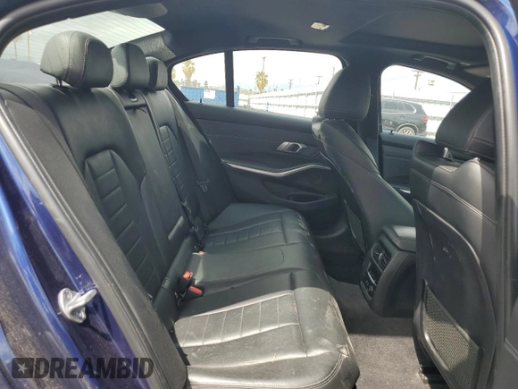 2020 BMW 3 Series 330i with VIN WBA5R1C08LFH41897, listed as a Copart auction lot 50094785 with 55,930 mi miles and Salvage Title. Bid and sale history available at carsss.com. Image 10.