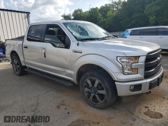2017 Ford F-150 XL with VIN 1FTEW1EF6HKC22114, listed as a Copart auction lot 60992865 with 100,575 mi miles and Salvage title. Bid and sale history available at DreamBid. Image 4.